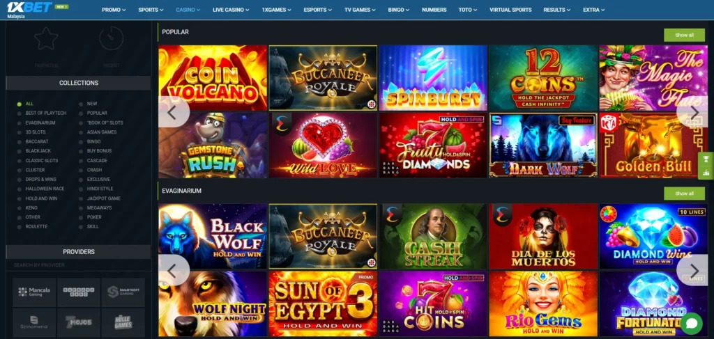 Online casino at 1xBet Malaysia