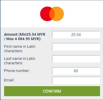 Depositing funds via MasterCard