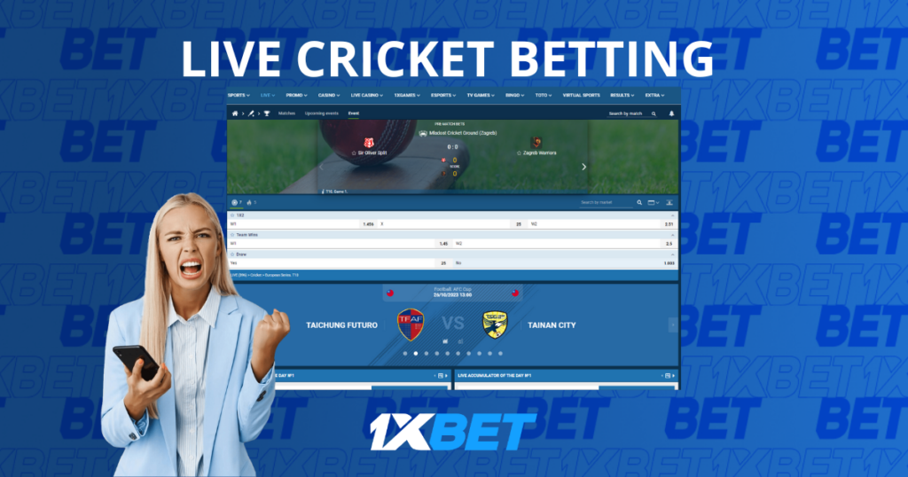 Live Cricket Betting at 1xBet