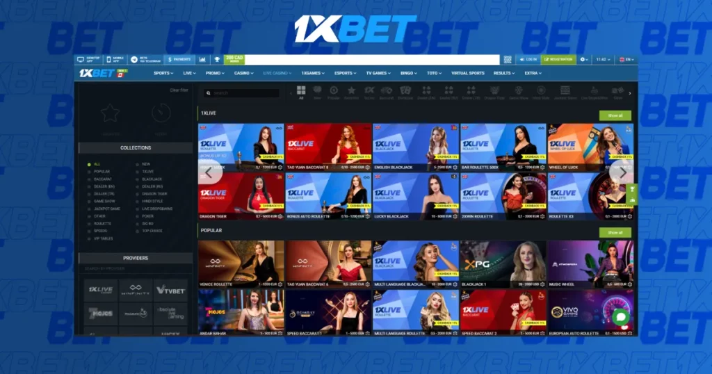 1xBet Malaysia Live Casino Features
