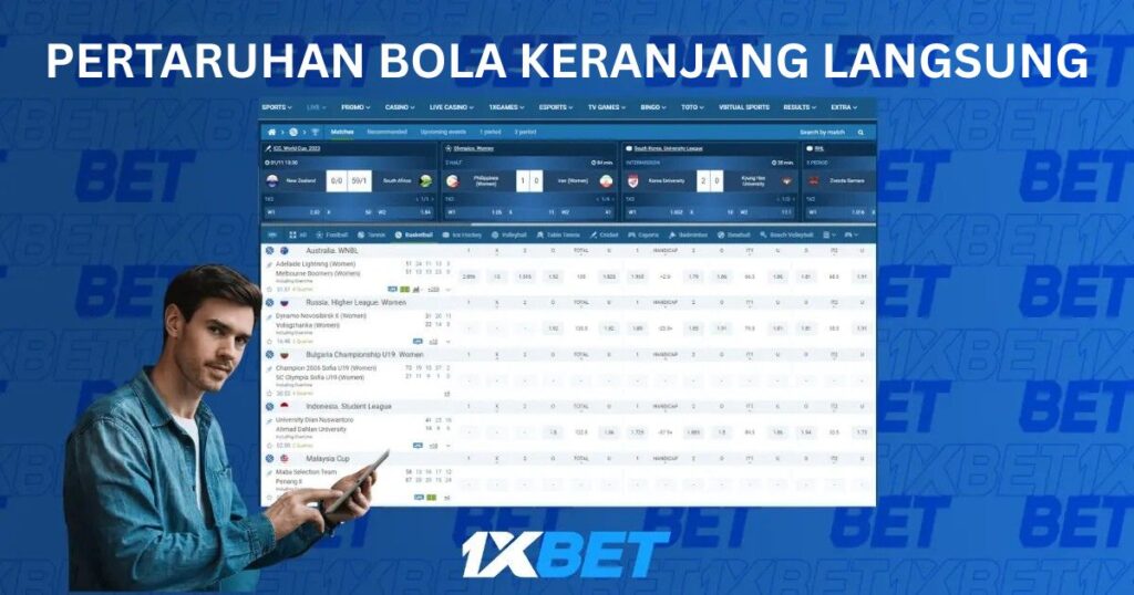 Pilihan Pertaruhan Bola Keranjang Langsung di 1xBet