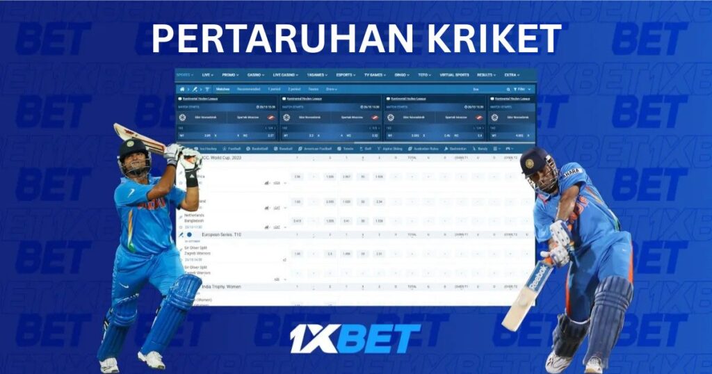 Pertaruhan Kriket di 1xBet