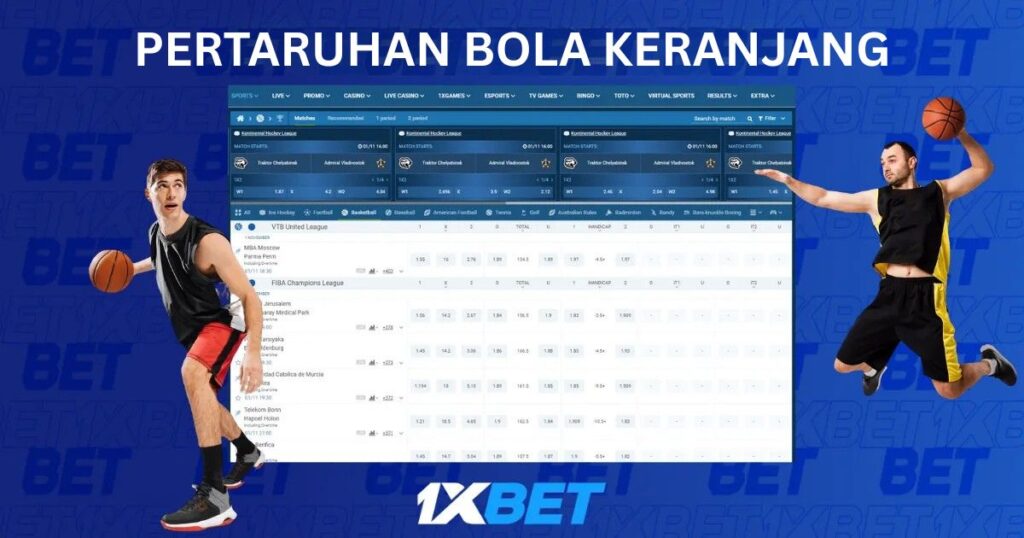 Pertaruhan Bola Keranjang di 1xBet